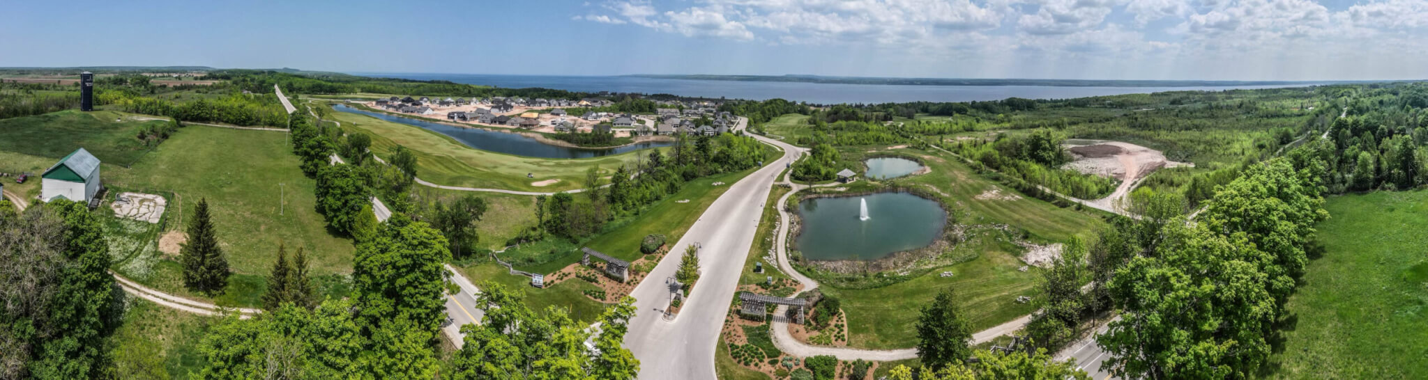 golf course drone photography